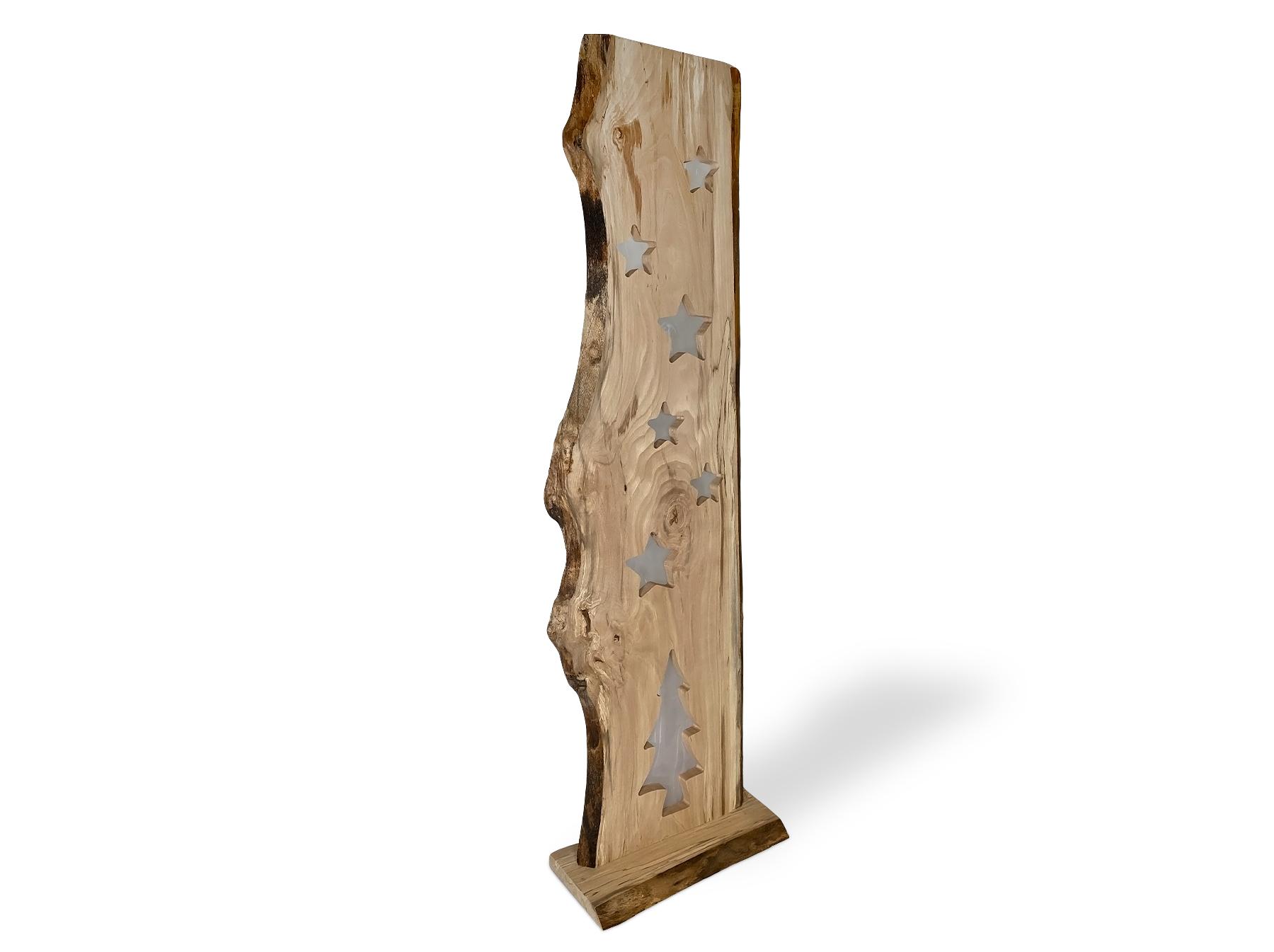 Leuchtendes Holzsternbrett
