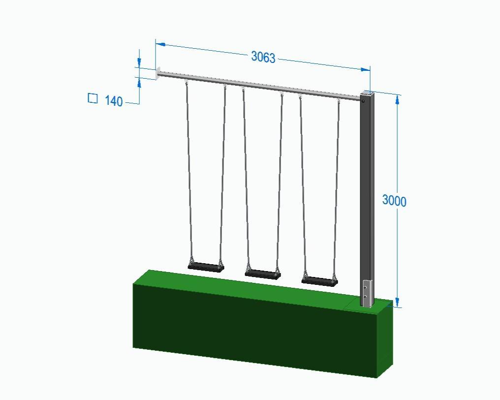 Schaukelgestelle mit Wandmontage