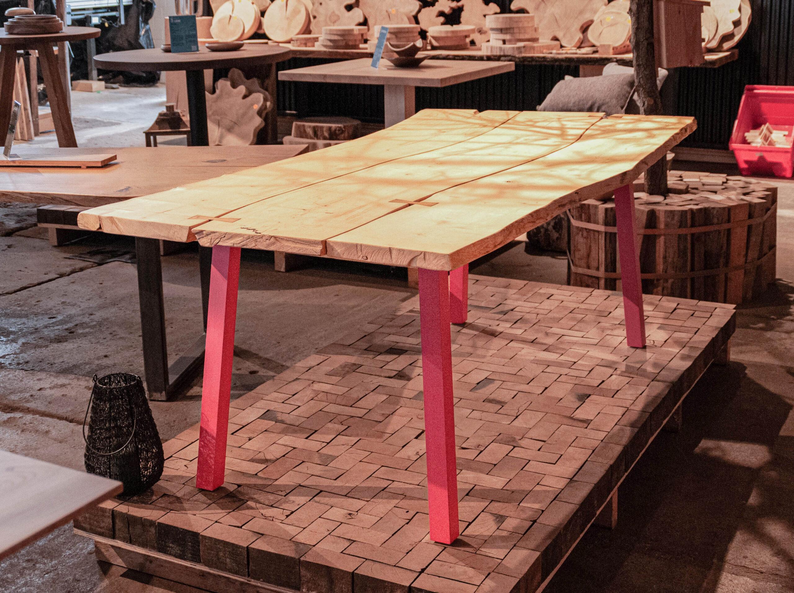 Esstisch Ahorn 3-teilig