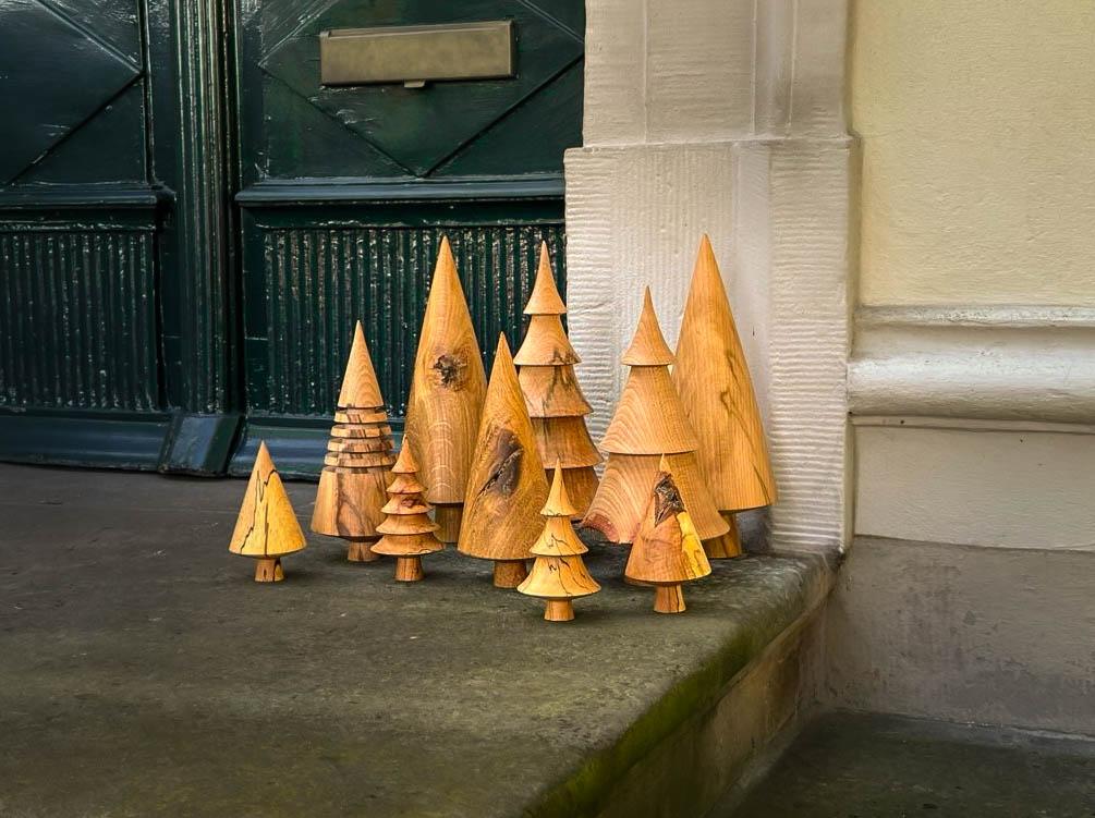 Tanne handgedrechselt aus Buche - 40 cm – Bild 6