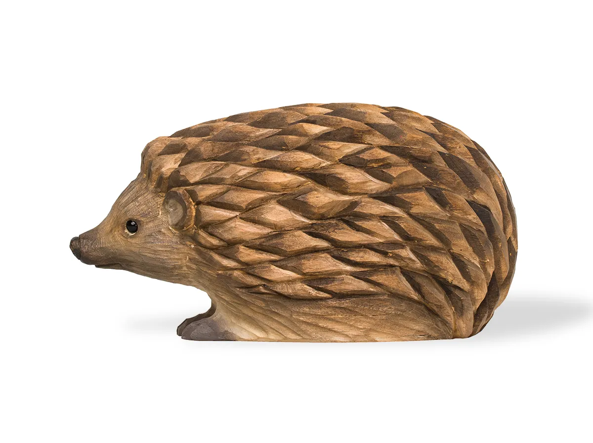 Holzfigur Igel - handgeschnitzt – Bild 3